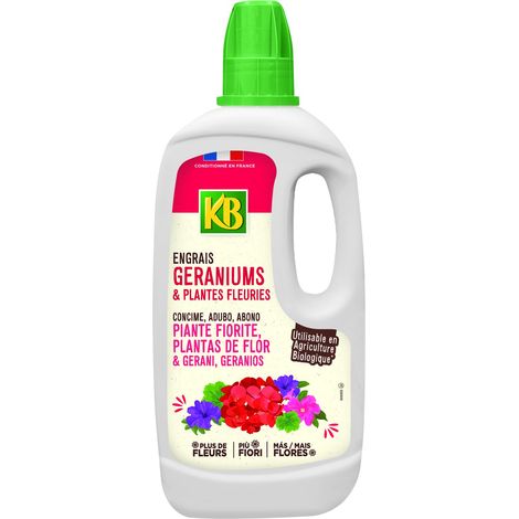 Engrais géraniums et Plantes Fleuries 1 L (1/3)