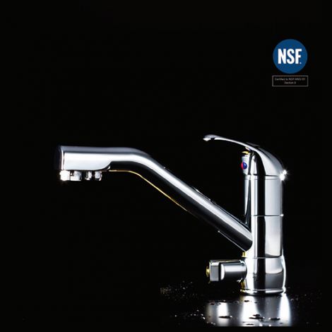 Robinet mitigeur "Classique" chromé avec sortie -Eau filtrée- - HYDROPURE MITC C