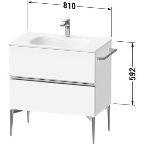 DURAVIT SV46510BD490000 Sivida WTU 810x592x477 mm, pour montage sur sol (1/2)