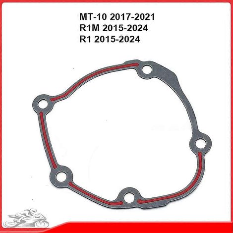 Convient pour le joint de couvercle latéral du moteur, le joint d'étanchéité et le stator des motos Yamaha R1 R1M 2015-2024 et MT-10 2017-2021. (1/5)