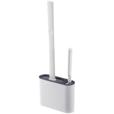 Brosse WC Mural,Brosses De Toilette Et Supports,Brosse Loo,Brosse Toilette Silicone Plate (1/4)
