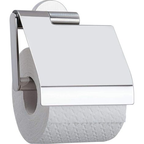Tiger Safira Portarotolo con Coperchio, Acciaio Inox Lucidato, 13,7 x 14 x 6,3 cm (1/5)