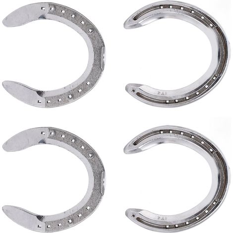 Fer à cheval en alliage d'aluminium, léger, fiable et pratique, équipement d'équitation pour hippodrome et écurie n° 5 (1/5)