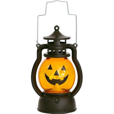 Lanterne Citrouille - Lot De 3 - Style Rétro - À Piles LR44 - Pour Décoration Halloween Intérieure Et Extérieure - 12,5 X 7,7 X 5,8 Cm (1/5)