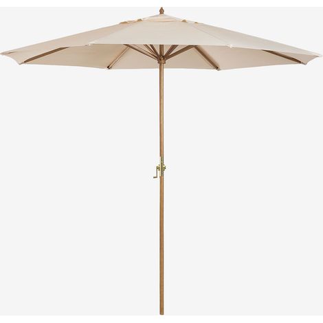 Sombrilla Ø290 cm en tela y madera Cretas SKLUM (1/5)