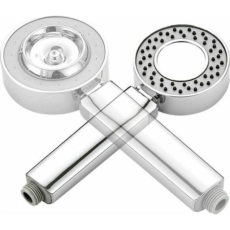 Pommeau de douche haute pression, jet double face, chrome poli- (1/5)