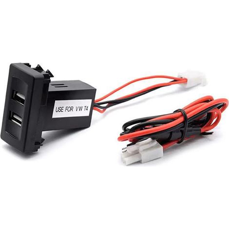 Chargeur de voiture USB 2.1A à double port, adaptateur rapide pour Volkswagen T4 VW - Charge rapide (1/5)