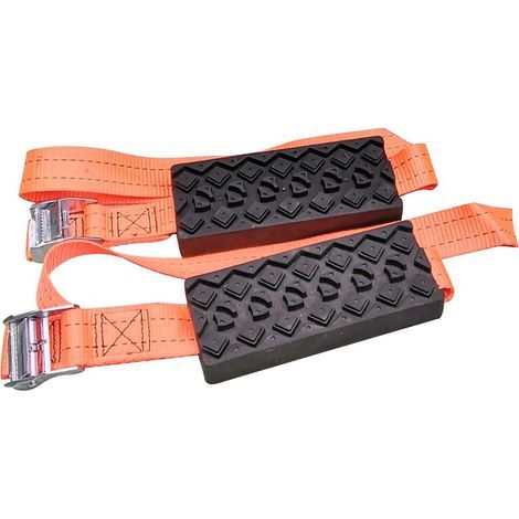 Planche d'évacuation de voiture antidérapante, Surface inégale, sangle Flexible, forte Force de traction, serrage rapide, Portable pour véhicule, 1 bande (1/5)