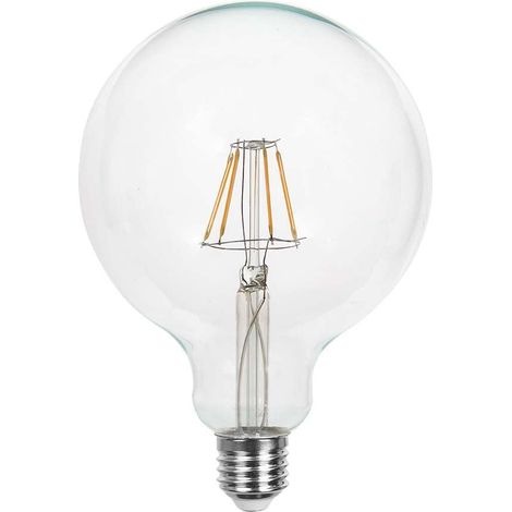 V-TAC LED-Glühbirne E27 6W G125 Filament Transparent Warmweiß (1/5)