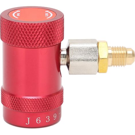 Kit de raccords et connecteurs pour remplissage de liquide fluoré haute pression avec adaptateur rapide pour climatisation automobile HS-1234YF (1/5)