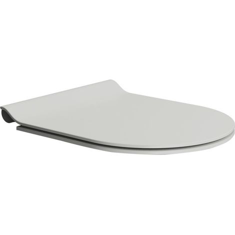 Abattant WC, SLIM, Soft Close, Quick Release, cenere mat/chrome (1/2)