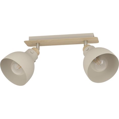 Spot Lamp Arrecife Stahl Braun, Nickel-Matt E27 2x28W L: 53,1 cm B: 14,5 cm H: 23,5 cm Dimmabile (1/3)