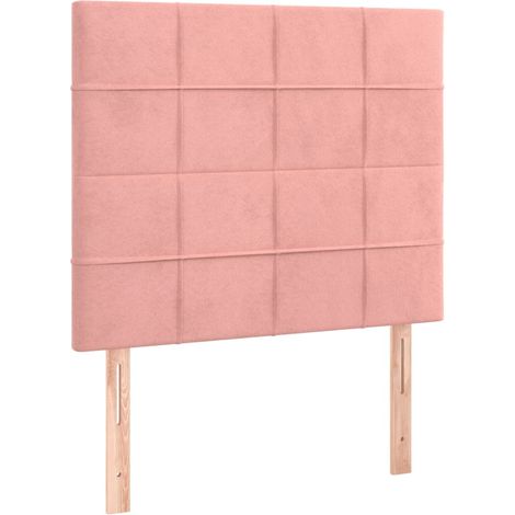 Maison Exclusive - Testiera Rosa 90x5x118/128 cm Velluto
