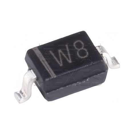 Changdian/Changjing Zener diode BZT52C5V1S 5.1V, silkscreen W8, SOD-323. (5 units shipped)
