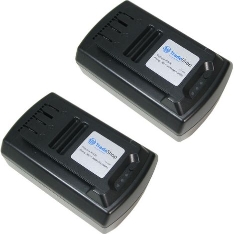 2x Trade-Shop Premium Li-Ion Akku 36V / 3000mAh / 108Wh für Garden Feelings R1S-360-AH-C 36V (1/3)