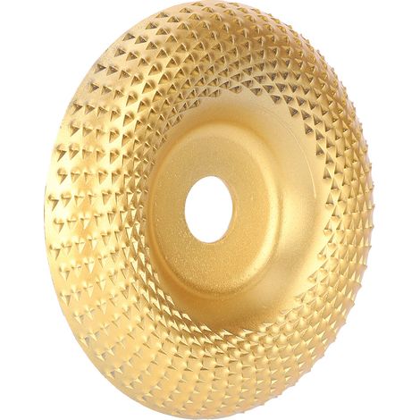 Stahl-Schleifscheibe für Holzbearbeitung, Formscheibe, Elektrowerkzeugzubehör, Hardware-Teile, Goldene gebogene Wurzelschnitzscheibe E1-531 (1/5)