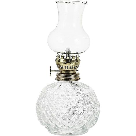 Vintage Petroleumlampe mit windfester Glasabdeckung für Zuhause, Hochzeit, Garten, Camping – dekorative Verwendung