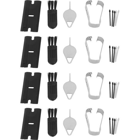 Lot de 4 pointes de stylet de rechange pour Galaxy Tab S9, S9+, S9 Ultra et S9 FE. Pointes de stylet fluides, noires et grises. (1/5)