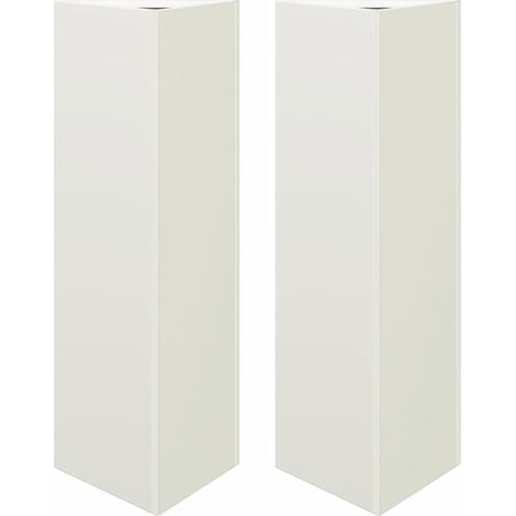 Vaso per fioriera aiuola rialzata piante fiori giardino terrazze set da 2 triangolari 30 x 26 x 75 cm acciaio bianco 020039093