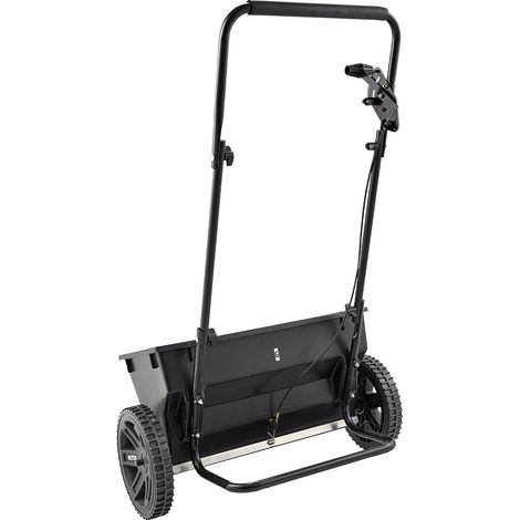 Mophorn Streuwagen mit 22,7 kg Fassungsvermögen, Schleuderstreuer mit Einfülltrichter, 460 mm Streubreite & 30 Einstelloptionen, 25,4 cm Reifen, ideal für Saatgut, Dünger & Salz