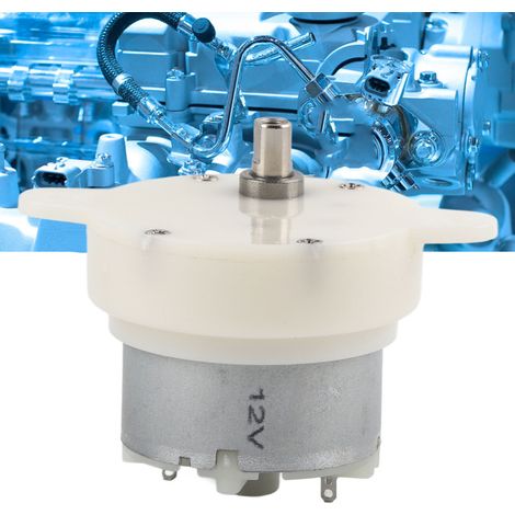 Motorreductor compacto de 12 V de baja velocidad con caja de engranajes silenciosa y conexiones para la rotación de engranajes. (1/5)