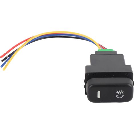 Interrupteur à bouton-poussoir à 4 pôles 12V, avec indicateurs de fond LED, pour phare antibrouillard DRL, barre lumineuse Lancer Pajero ASX Outlander (1/5)