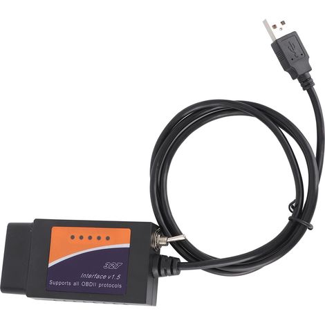 Câble de diagnostic OBD2 avec interface USB, outil de diagnostic automatique des pannes compatible Ford (1/5)