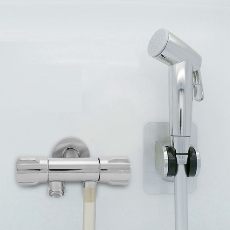 Robinet d'angle cuivre double interrupteur pour WC bidet douche lavabo salle de bain accessoires G1/2 (1/5)