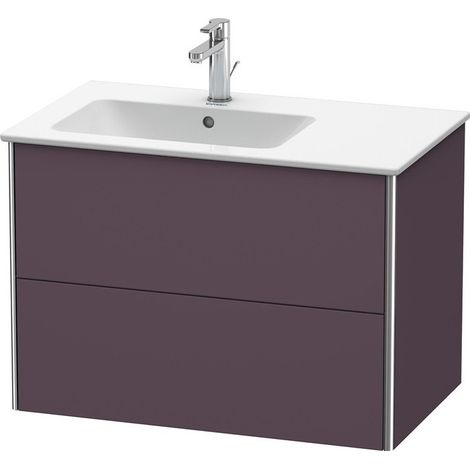 Meuble sous-vasque XSQUARE 560x810x478m avec éclairage li Satin aubergine