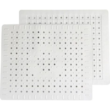 Lot de 2 tapis de protection pour évier de cuisine en caoutchouc antidérapant durable, facile à nettoyer et à couper soi-même (1/4)