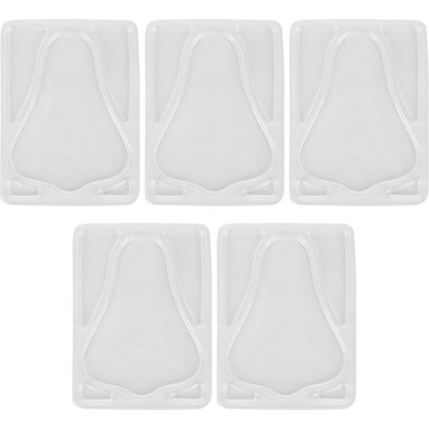 5 moules nez DIY transparents réutilisables, plateau correcteur nasal pour machine masque facial (1/5)