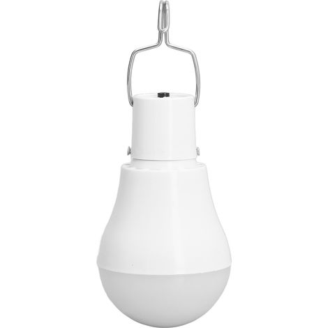 Lámpara solar LED USB de bajo consumo, luz blanca, ideal para acampar y situaciones de emergencia, con gancho. (1/5)