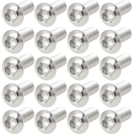 40 Pièces Vis à Tête Fraisée m4 x 10 mm Compatible avec tx20 en Acier Inoxydable Vis Métriques pour Machines (1/5)