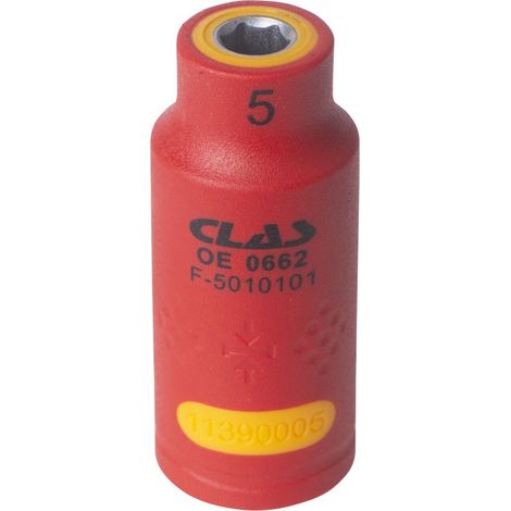 Douille isolée 1/4" 5mm - OE 0662 - CLAS Equipements