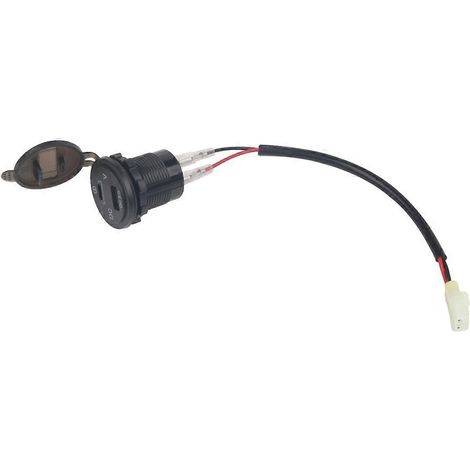 Chargeur USB pour moto CB500X avec affichage de la tension (1/5)