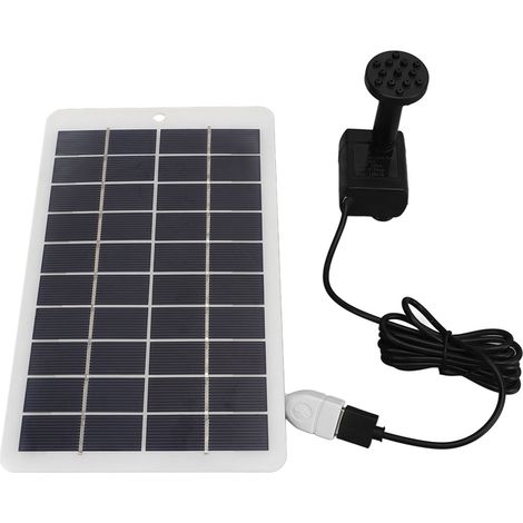 Pompe à eau solaire professionnelle haute efficacité pour fontaine, jardin et terrasse, 4 W 5 V (1/5)