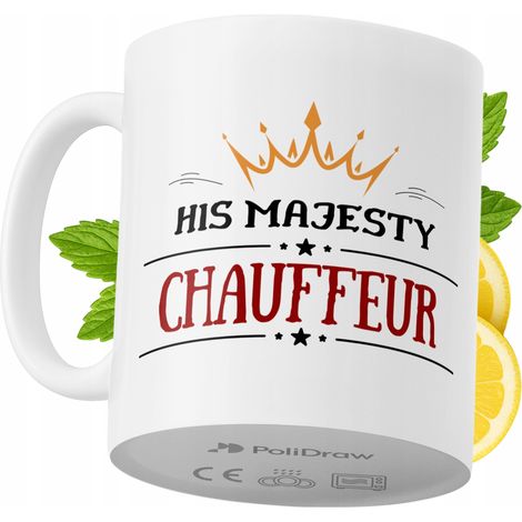 Lustiger Chauffeur-Becher mit witzigem Textdesign – ideal für Geburtstage, Namenstage und Feiertage. Premium-Becher für besondere Anlässe, ob zu Hause, im Büro oder bei der Arbeit. Farbe: Weiß, 330 ml