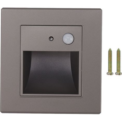 1.5W 3000K Sensor-Activated Stair Lights, Recessed LED Stair Lamp with Motion Sensor, 180-240V (1/5)