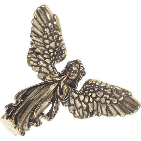 Brass Angel Statue with Wings Decorative Guardian Angel (1/5)