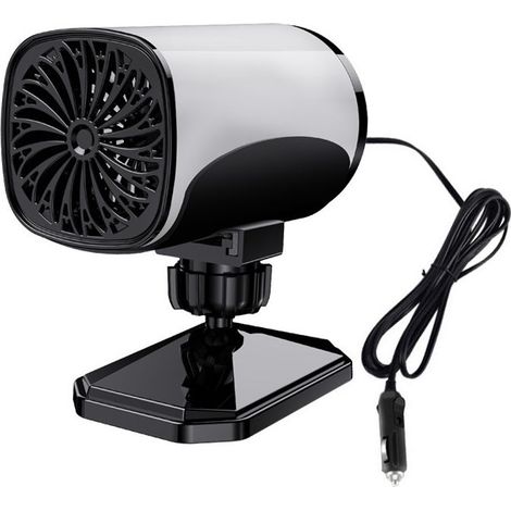 12V Mini Ventilateur De Chauffage, Économie D\'énergie Radiateur Soufflant, USB Rotatif Électrique Aéroconvecteur Ventilateur, Avec Support Rotatif À 360 Degrés Chauffage D\'appoint Economique Silenci (1/5)
