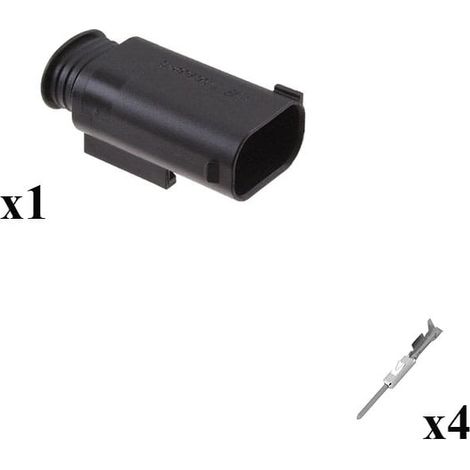 Kit connettore serie MQS porta maschio 4 vie Cod A