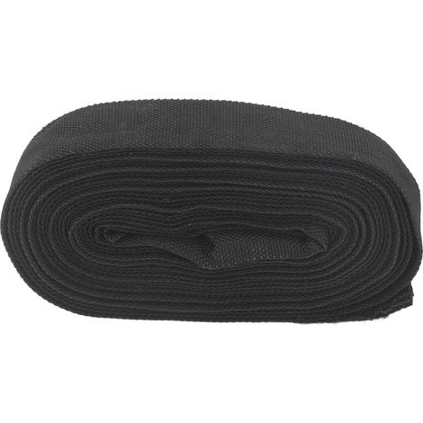 Gaine de protection pour câble de torche de soudage TIG en nylon résistant à la chaleur, 4 cm x 7,5 m, noire (1/5)
