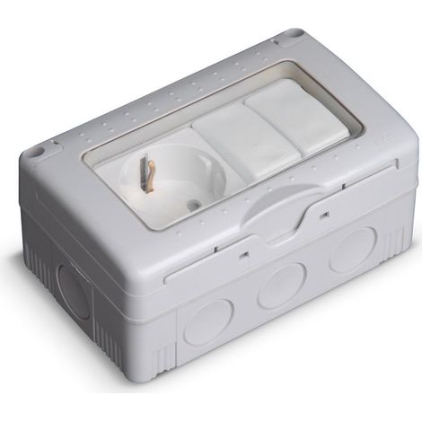 S-SUPERF.INDUSTRIAL IP55 ENCHUFE+CONMUT.