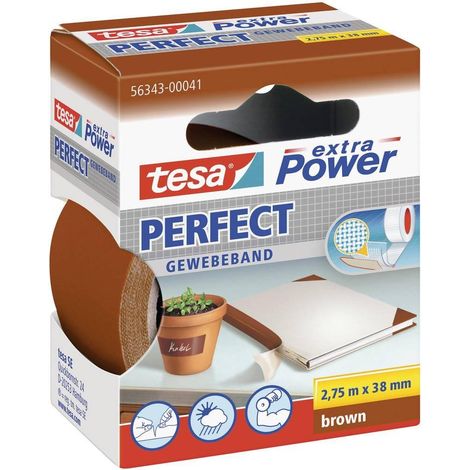 Cinta adhesivo extra Power Perfect - tesa 56343-00041-03 2,75 m:38 mm (por 6)
