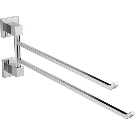 Porte-serviettes IOM SQUARE double chrome IDEAL STANDARD