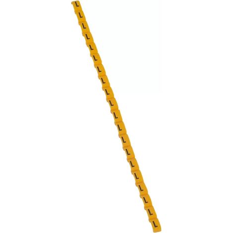 Legrand 038421 Duplix-Markierungsbuchstabe „L“ gelb (600 Stück) – internationaler Farbcode (1/2)
