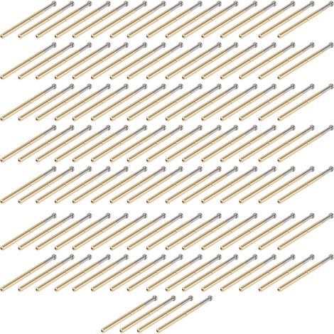 Lot de 100 pointes de test à ressort cône tête 2,0mm, sondes pratiques pour composants traversants (1/5)