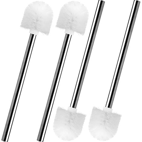 Toilet Brush Set, Stainless Steel Handle with Interchangeable Head (1/5)