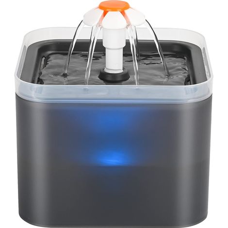 Fontaine à Eau pour Chat Ultra Silencieuse - Distributeur d'Eau pour Chien avec Lumière LED - Filtration Multiple - 3 Modes d'Écoulement