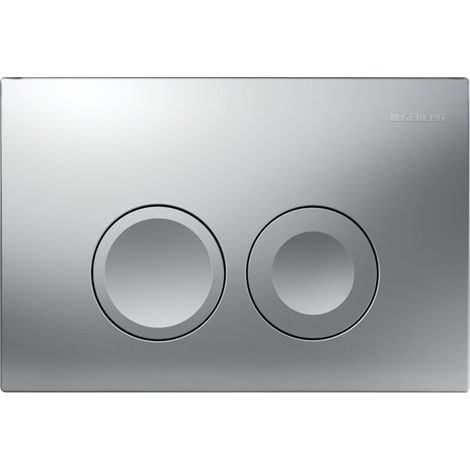 Geberit Delta25 Betätigungsplatte für 2-Mengenspülung mattverchromt